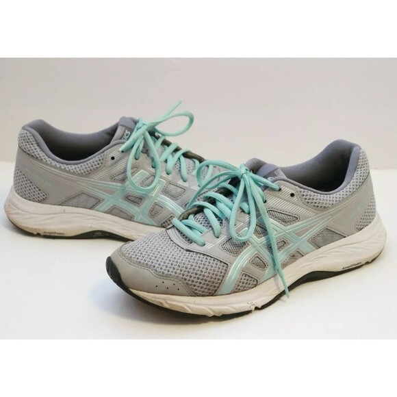 ASICS Sneaker‎ Womens Gel Contend 5 Size 9 Wide Grey/Icy Morning Running Shoes - Picture 3 of 9